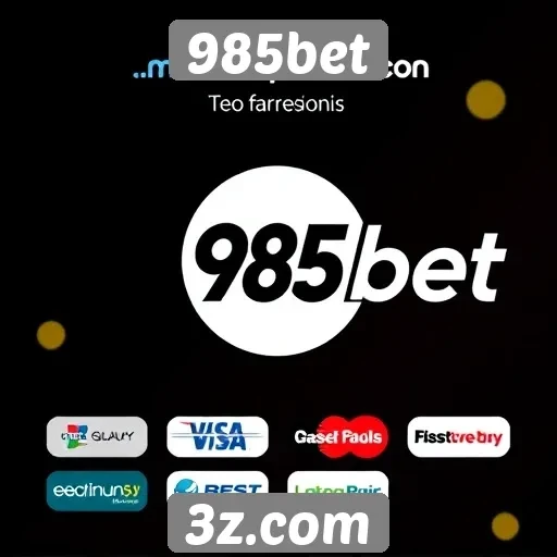 Comparativo de métodos de pagamento no 985bet
